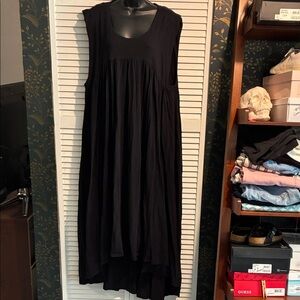 FP Beach Black High Low cotton Dress